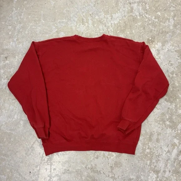 HEB Employee Sweatshirt Unisex Large Red Long Sleeve Pullover Uniform Work Wear - Picture 2 of 9